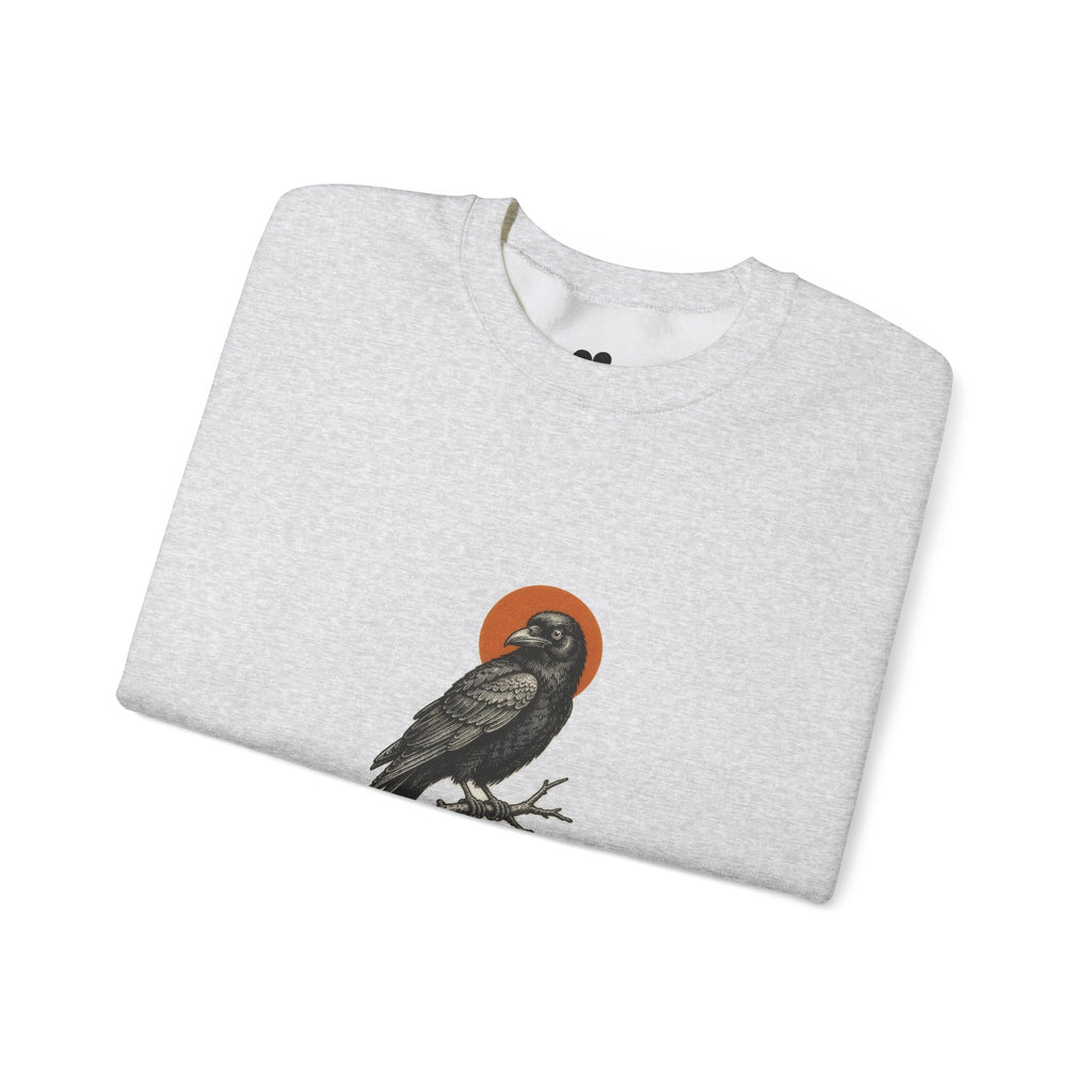 Ash Proud Member of a Murder crow sweatshirt, two-sided crewneck by Kindred Oddities, alternate view