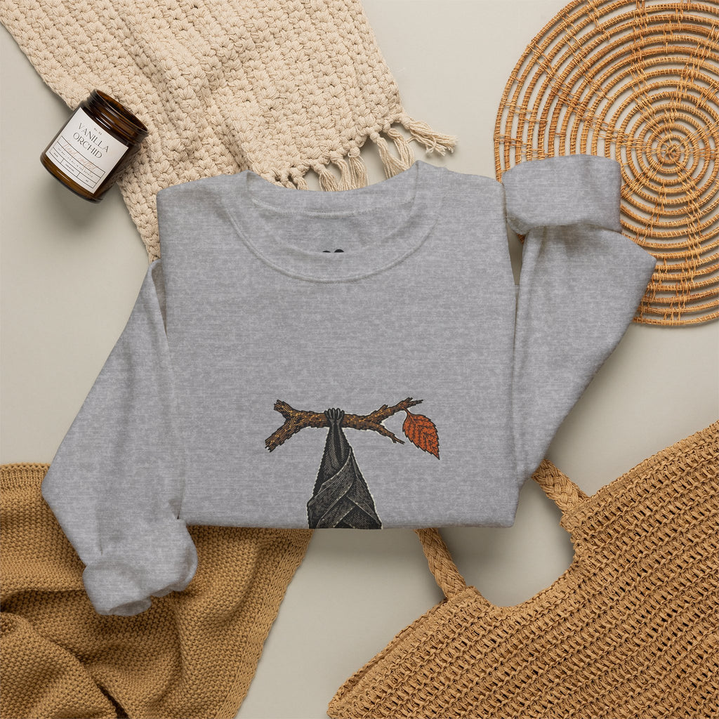 I'm Fine Bat Sweatshirt – Funny Two-Sided Halloween Crewneck
