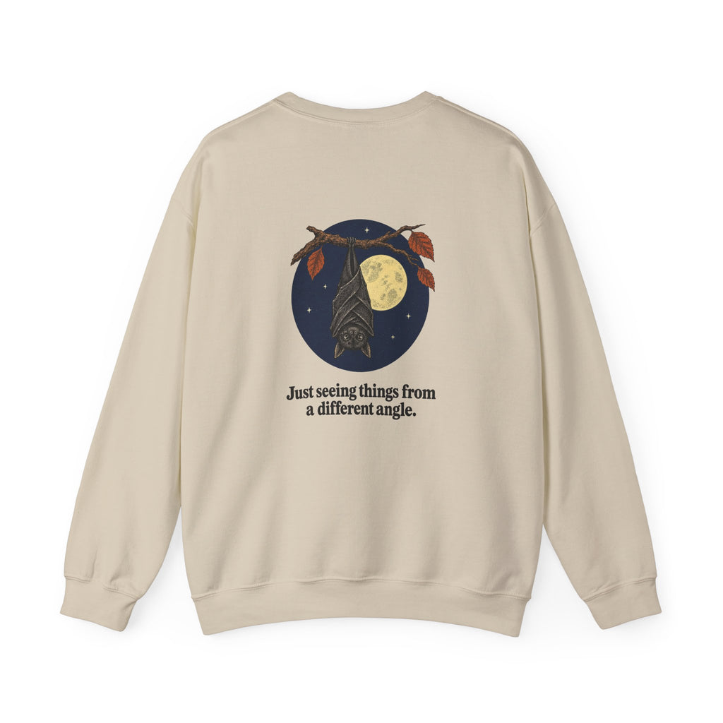 I'm Fine Bat Sweatshirt – Funny Two-Sided Halloween Crewneck