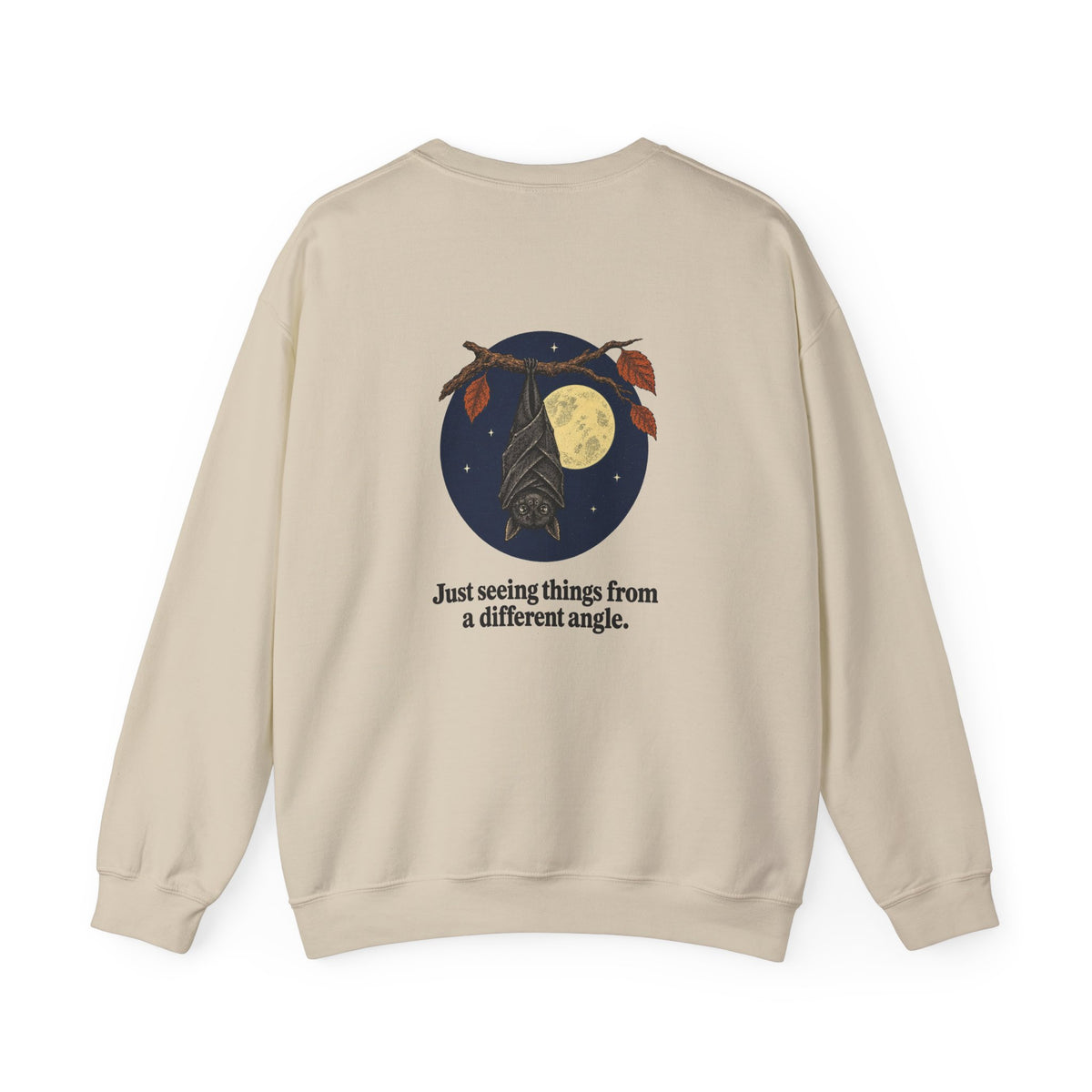 I'm Fine Bat Sweatshirt – Funny Two-Sided Halloween Crewneck
