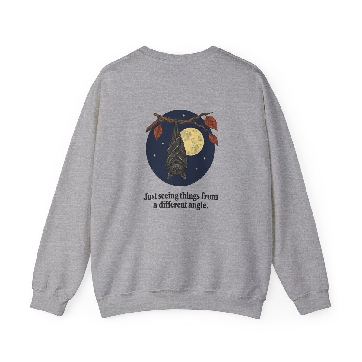 I'm Fine Bat Sweatshirt – Funny Two-Sided Halloween Crewneck