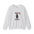 I'm Fine Bat Sweatshirt – Funny Two-Sided Halloween Crewneck